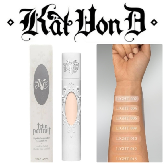 Kat Von D True Portrait Medium Coverage Shake Foundation SOLD OUT DISCONTINUED - Picture 1 of 12
